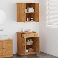 Badkamermeubelset met lade VIGO 2 pcs Bruin 67,5 x 34 x 80 cm - thumbnail