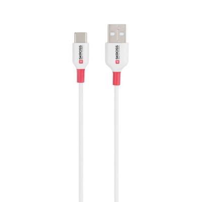 Skross SKCA0002A-C120CN USB-kabel USB 2.0 USB-A stekker, USB-C stekker 1.20 m Wit Rond Skross SKCA0002A-C120CN USB-kabel USB 2.0 USB-A stekker, USB-C stekker 1.20 m Wit Rond