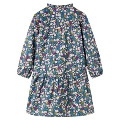 Kinderjurk met lange mouwen 104 donkerblauw