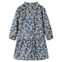 Kinderjurk met lange mouwen 104 donkerblauw - thumbnail