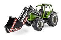 Carson Modellsport 907347 RC Traktor mit Frontlader 1:16 RC functiemodel Elektro Landbouwvoertuig Incl. accu, oplader en batterijen voor de zender - thumbnail