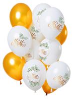 Ballonnen Bruiloft 'Mr & Mrs' Premium (12st) - thumbnail