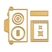 Vaessen Creative • mini snij- en embossingmallen vintage camera 9st. - thumbnail