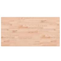 Wastafelblad 100x50x2,5 cm massief beukenhout - thumbnail