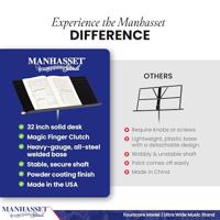 Manhasset 5101 Fourscore orkestlessenaar extra breed - thumbnail