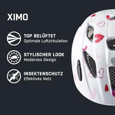 Olympic Sportswear Alpina sports kinderhelm ximo white hearts 45-49 glans - thumbnail