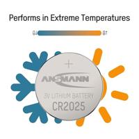 Ansmann knoopcel lithium coin cell cr 2025 3v - thumbnail