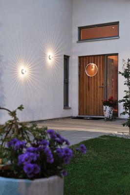 Monza wandlamp rond met LED 3W messing 7900-800 Konstsmide Monza wandlamp rond met LED 3W messing 7900-800 Konstsmide
