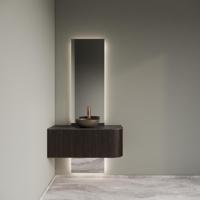 Badkamermeubelset Gliss Design Alluro 100 cm Links Ebony - thumbnail