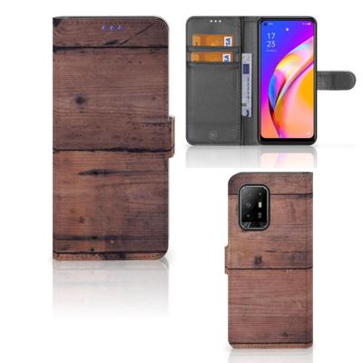 OPPO Reno5 Z | A94 5G | Book Style Case | Old Wood