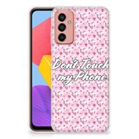 Samsung Galaxy M13 | M23 Silicone-hoesje Flowers Pink DTMP - thumbnail