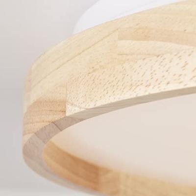 Brilliant PlafondlampAlson Ø 39,5cm wit met hout - G99794/75