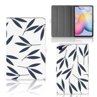 Samsung Galaxy Tab S6 Lite | S6 Lite (2022) Tablet Cover Leaves Blue - thumbnail