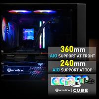 PC-behuizing - BITFENIX - Fang ARGB (zwart) - Medium toren - ATX-formaat - Zonder voeding - thumbnail