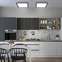 Just Light 14754-18 FLAT LED-plafondlamp LED 18 W Zwart - thumbnail