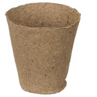 Nature Bio 100% houtvezel kweekpotjes rond 8 cm - 15 stuks - thumbnail