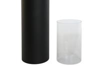 KaarshoudersHome ESPRIT Zwart Metaal Kristal 27 x 27 x 125 cm (2 Stuks) - thumbnail