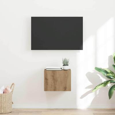 TV Wandkast Ambachtelijk eiken 60 x 31 x 29.5 cm Bewerkt hout