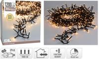 Maxi Cluster 1200 LED Extra Warm Wit kerst 18 meter Nampook - Nampook - thumbnail