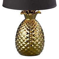 Trio TafellampPineapple 43cm goud met zwart - R50431079 - thumbnail