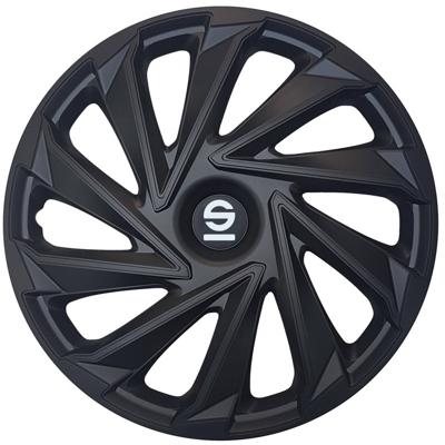 SPARCO wieldoppen varese 14 inch zwart - 4 stuks