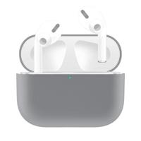 Voor AirPods Pro effen kleur silicone oortelefoon beschermhoes (grijs) - thumbnail