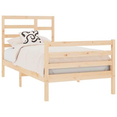 Bedframe massief hout 90x190 cm Bedframe massief hout 90x190 cm