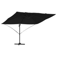 VidaXL Parasol zwart 351 x 250 x 260 cm polyester en aluminium - thumbnail