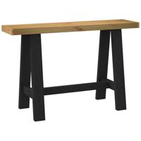 Wandtafel NOAIN A-vormige poten 120x30x75 cm massief hout - thumbnail