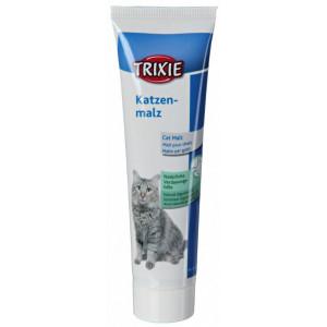 Trixie Cat Malt | 1 x 100 g | Aanvullend voer voor katten dat de vorming van haarballen kan ondersteunen | Kan de spijsvertering helpen verbeteren