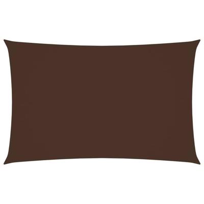 Zonnescherm rechthoekig 2,5x5 m oxford stof bruin