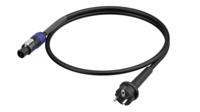 Neutrik 1036421 Aansluitkabel Stroom Zwart 3 m - thumbnail