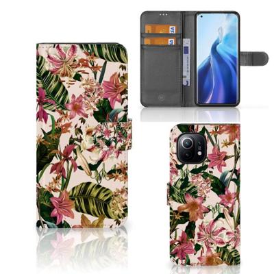 Xiaomi Mi 11 Hoesje Flowers Xiaomi Mi 11 Hoesje Flowers
