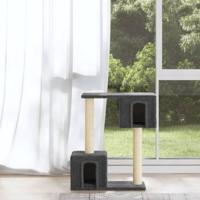 VidaXL Kattenmeubel met sisal krabpalen 60 cm donkergrijs - thumbnail