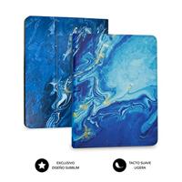 Subblim Tabletbeschermhoes voor 27,9 cm (11 inch), bluetooth-toetsenbord, Spaans toetsenbord, elastiek, oplaadpoort, ultra slim, keytab Pro marmer, blauw (27,9 cm (11 inch), blauw - thumbnail