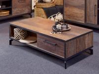 Rechthoekige salontafel KUTINA 135 cm donker scheepshout - thumbnail