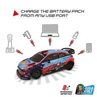 Mondo motors rc bestuurbare auto - hyundai i20 wrc 23, schaal 1:10 - thumbnail