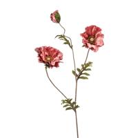 Poppy spray x3 glamour pink 87 cm kunstplant Emerald - Emerald - thumbnail