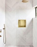 Wiesbaden Inbouwnis | Exellence | 30x30x7cm | Geborsteld Messing Goud - thumbnail