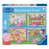 Ravensburger peppa pig 4-in-1 puzzel - thumbnail