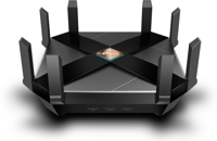 TP-Link Archer AX6000 draadloze router Gigabit Ethernet Dual-band (2.4 GHz / 5 GHz) 4G Zwart - thumbnail