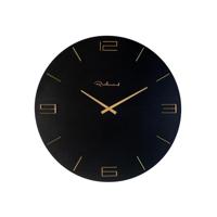 Richmond Klok 'Byram' 60cm, kleur Zwart/Brass - thumbnail