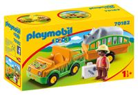 Playmobil - Dierenverzorger Met Neushoorn (70182) - Speelgoed (4008789701824) - thumbnail