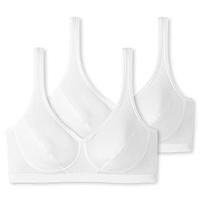 2-pack Bustier top met cups - Katoenen bralette - Stevige bh Top dames - thumbnail