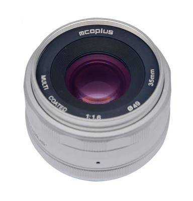 McoPlus MCO35mm F/1.6 Fujifilm Zilver