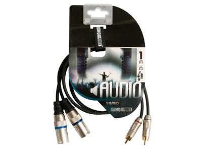 Xlr-rca kabel 2 x xlr 3-polig naar 2 x rca mannelijk 1 m Velleman - Velleman Xlr-rca kabel 2 x xlr 3-polig naar 2 x rca mannelijk 1 m Velleman - Velleman