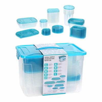 Opslagdozen Lifetime Groen Transparant Plastic Met deksel (50 Stuks) Opslagdozen Lifetime Groen Transparant Plastic Met deksel (50 Stuks)