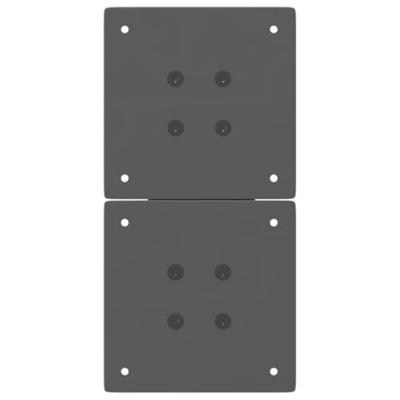 Salontafelpoten 2 st X-vormig 38x(42-43) cm staal antraciet