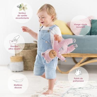 Pti' Hart Roze Beer Pop - COROLLE - 30cm - Roze - Vanaf 9 maanden - thumbnail