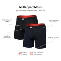 SAXX Boxershorts Multi-Sport Mesh - 2-pack- Full Tilt Chevron / Black-L - thumbnail